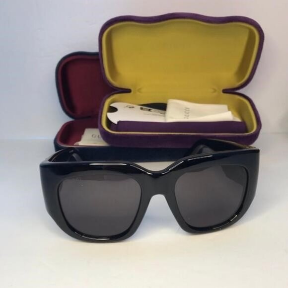 New ? Original Gucci Grey Square Ladies Sunglasses GG1545S 001 53 main image 4